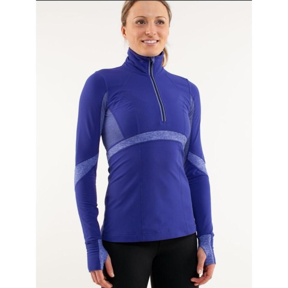Lululemon Run: Distance Pullover
Pigment Blue / Heathered Pigment Blue